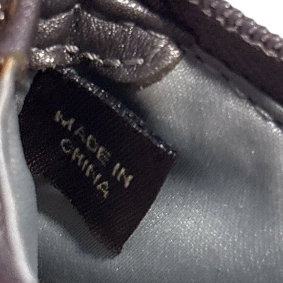 COACH Y2K Metallic Sequin Mini Wristlet Light Mocha Zip Evening Travel Glam Chic - Picture 10 of 11